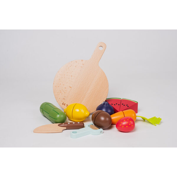 Vegetales para cortar con tabla